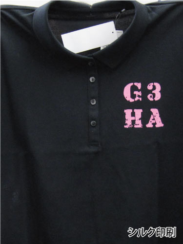 G3-hair様　ポロシャツ　シルクプリント